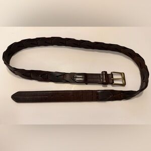 Vintage Cole Haan Brown Leather Belt